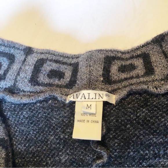 Avalon Y2K Funky Wool Sweater Fringe SZ M - Picture 6 of 6